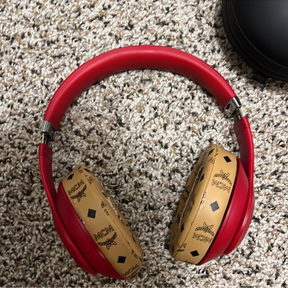 Beats by Dre Headphones Beats Studio 3s With Custom Mcm Ear Muffs